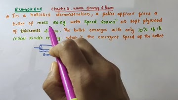 NCERT Solutions // Example 6.4 Chapter 6 Work Energy and Power // Class 11 Physics