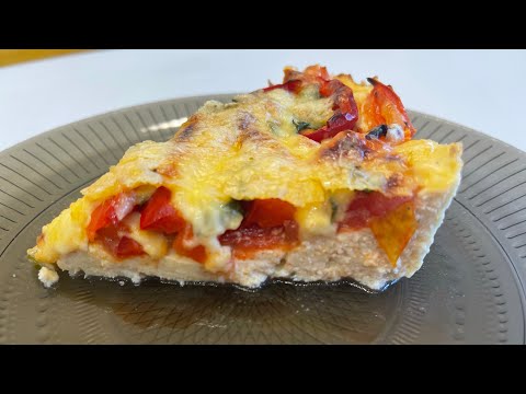 Диетическая!Пицца без муки!!!Фитнес пицца !!Кушаем вкусно и худеем !!