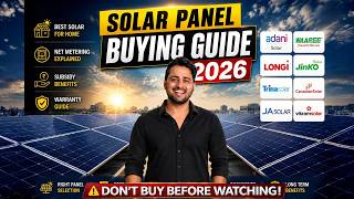 Best Solar Panel for Home 2026 ☀️ | Buying Guide, Subsidy, Net Metering & Warranty