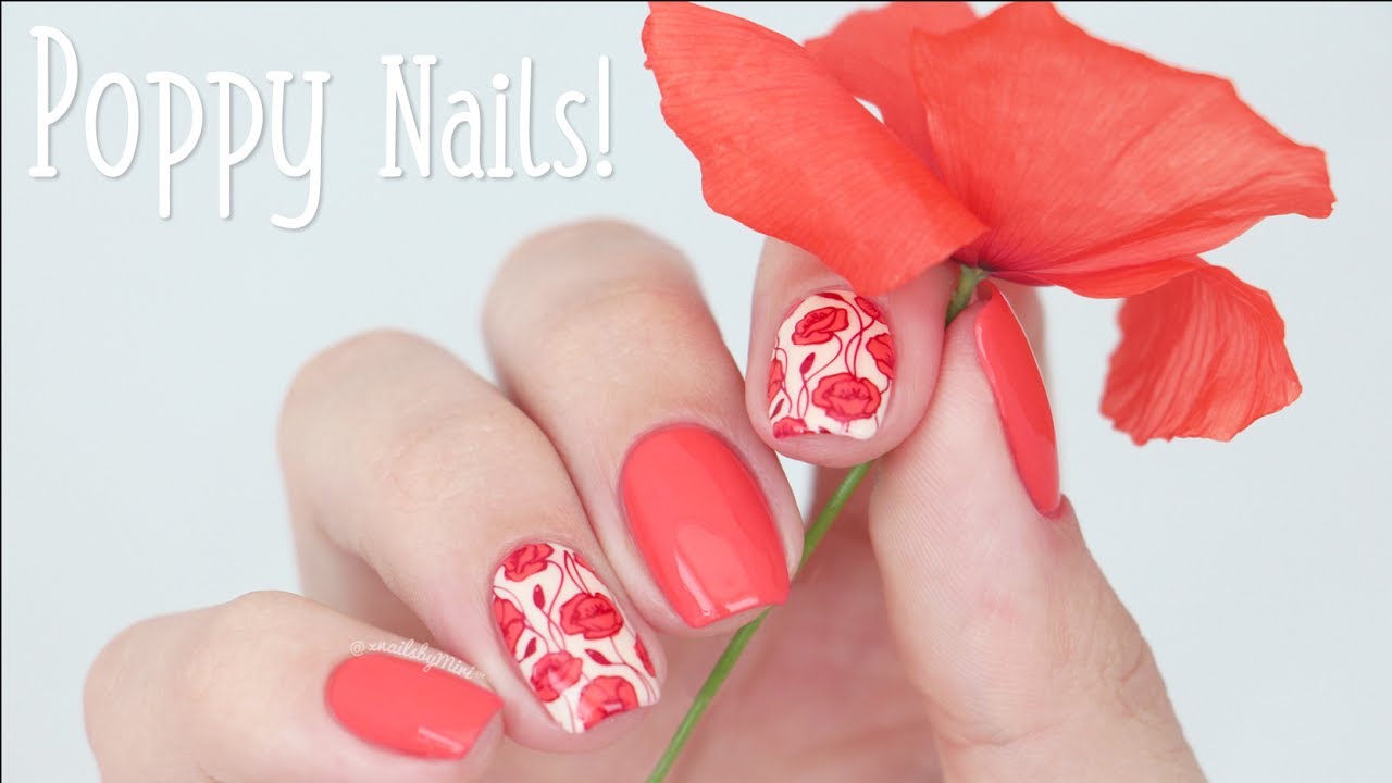 9. Ombre Poppy Nail Design - wide 4