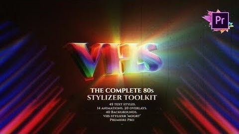 Premiere Pro Template: The Complete 80s Title Toolkit + Free Font