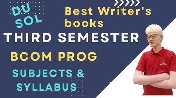 DU SOL - Bcom Prog - 3rd Semester Subjects & Syllabus - Best Writer
