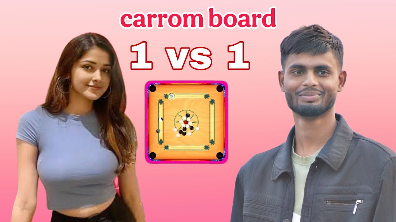 boy vs girl carrom board game live 1 vs 1 #carromboard #livestream 
