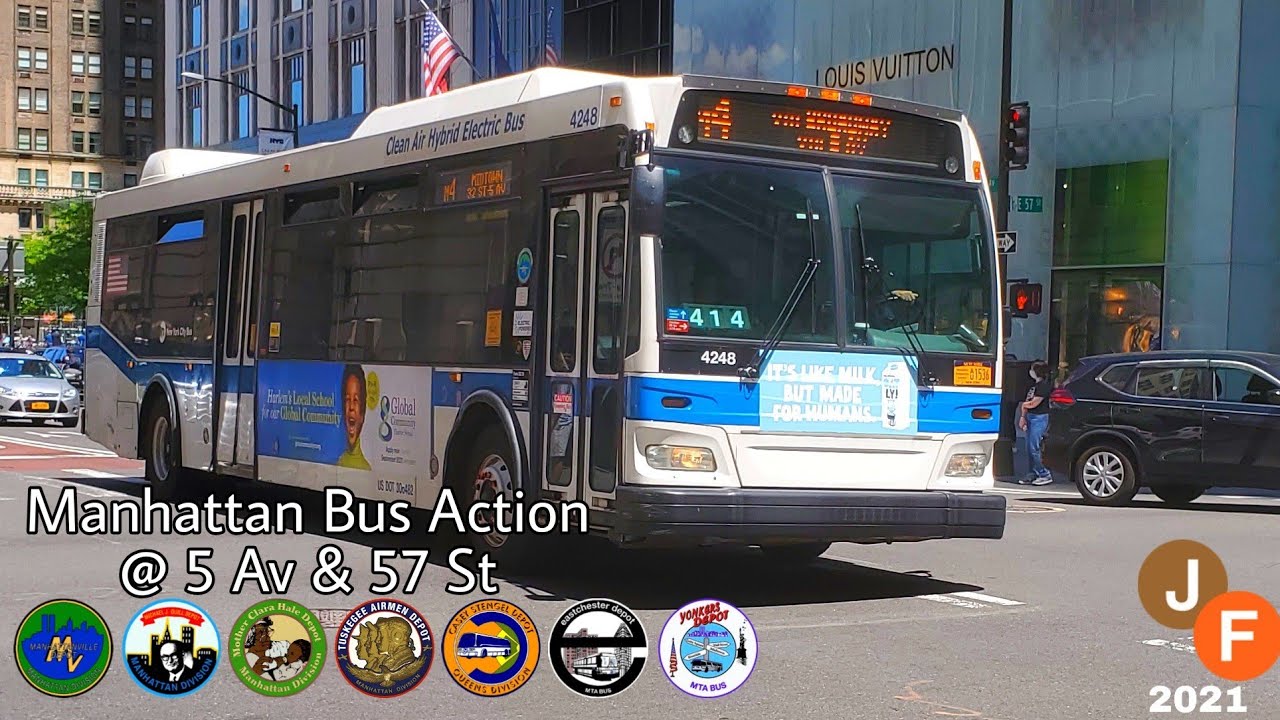 Manhattan Bus Action @ 5 Av & 57 St