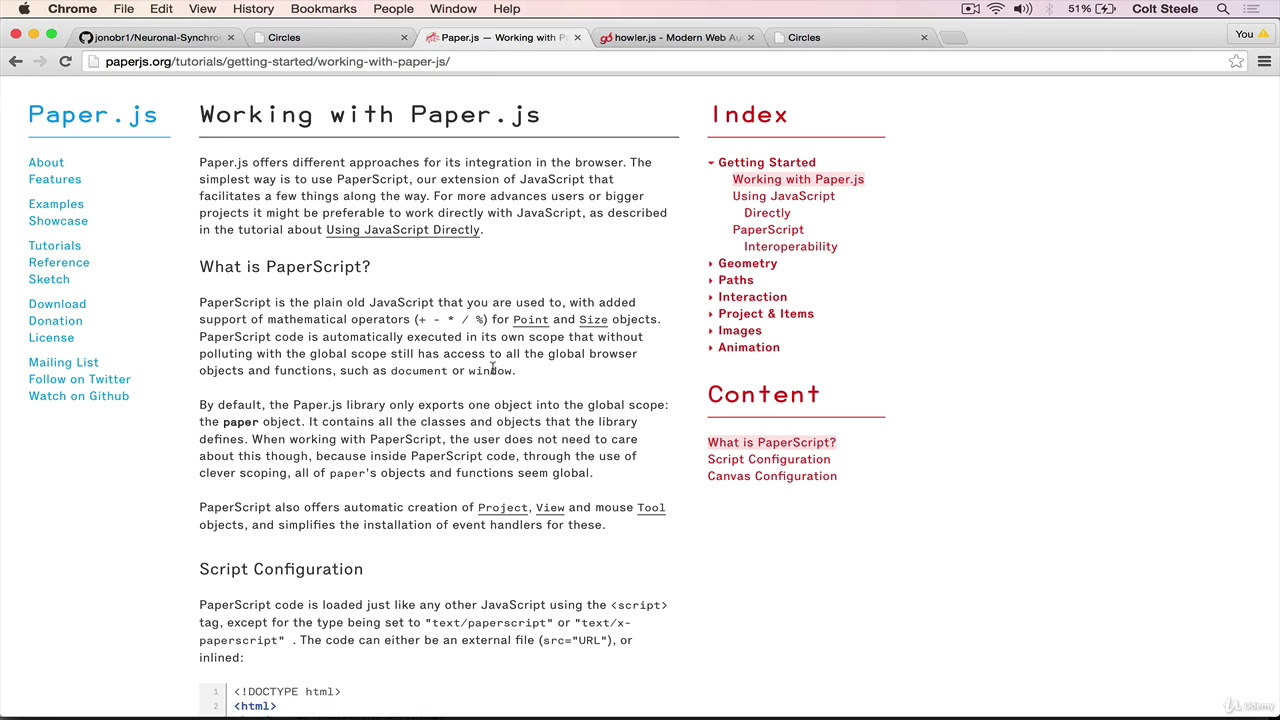 Paper js Intro