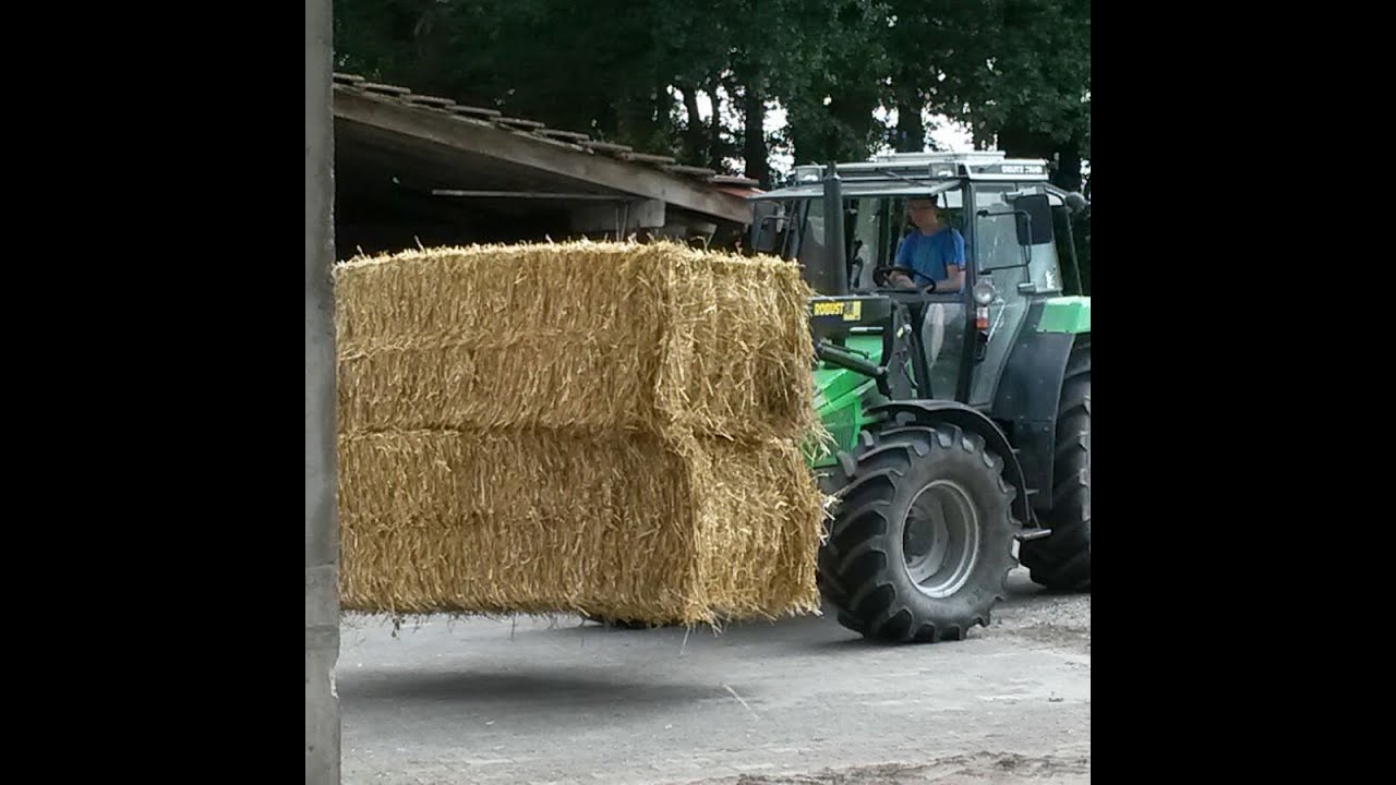 Ballen fahren mit Deutz-Fahr Agroxtra 6.07