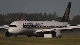 Epic Singapore Airlines A350-900 Beautiful Morning Arrival Into Christchurch Airport Nzchchc