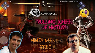 Shadow Fight 3 Trolling Wheel of History, Hindi memes special