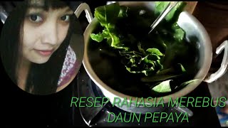 Resep : Cara Mengolah Daun Pepaya Jepang Di Masak Seperti Buntil Telur!!!