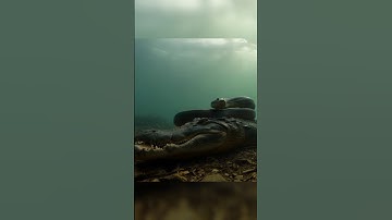 Python Attacked crocodile brutally 😱😱 #wildlife #animals  #crocodile #python  #shorts #viralvideo