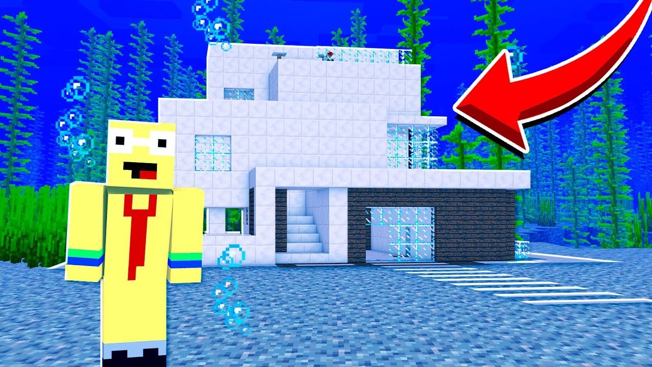 Vem Bor I Undervattenhuset I Minecraft Youtube