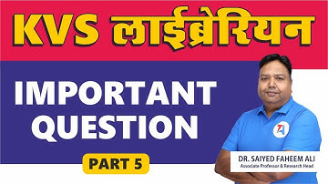 KVS LIBRARIAN IMPORTANT QUESTION part-5 II TARGET ABHI