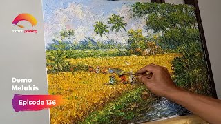 Melukis Panen Padi Impres | Painting Timelapse | Episode 136 | Demo