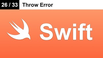 Throw Error - Master Swift Programming Language (26 / 33)