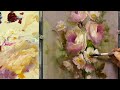 How to paint roses and flower blossoms- Practicing flowers