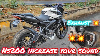 How To Change Your Ns200 bs6 Exhaust Sound 🔊 || Increase Your Bike Sound 💥💥