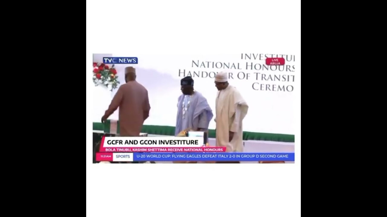 President Buhari hands over the batton to Tinubu 