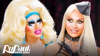 The Pit Stop S16 E08 🏁 Trixie Mattel & Sasha Colby Serve and Snatch! | RuPaul’s Drag Race S16 image