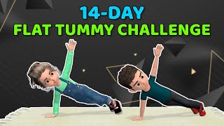 14-DAY FLAT TUMMY CHALLENGE: CORE EXERCISES FOR KIDS