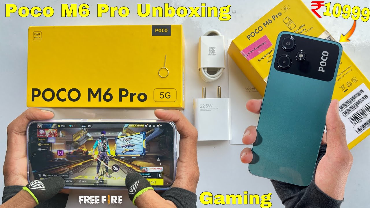 Poco M6 Pro 5g unboxing all features and gaming test 