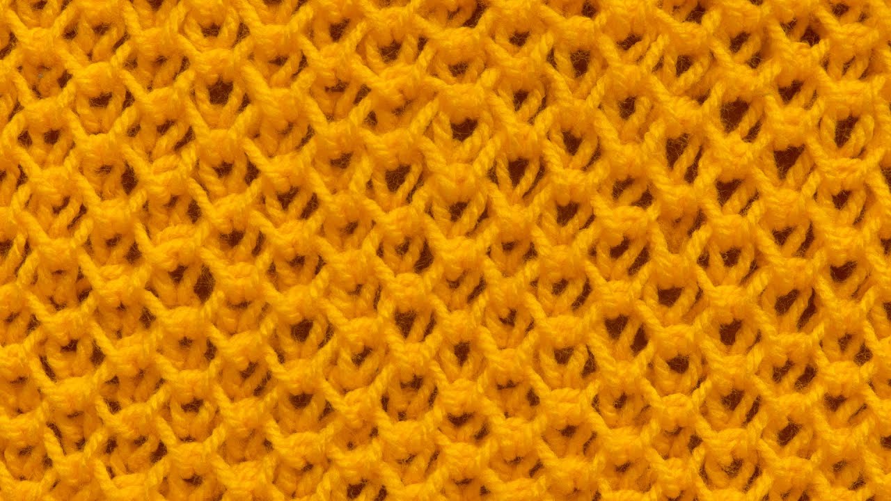 Nido d'Ape lavorato ai ferri (Facile e veloce)