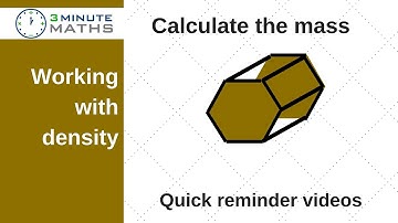 Density - finding the mass GCSE question level 5