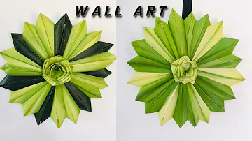 Beautiful coconut leaf wall decoration ideas |DIY art and craft with coconut leaves