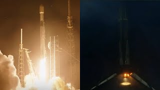 SpaceX Starlink 164 launch and Falcon 9 first stage landing, 13 May 2024
