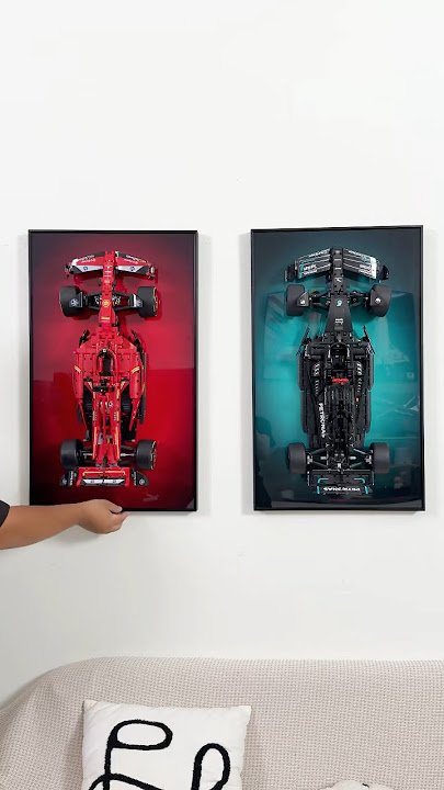 how to hang lego f1 cars on the wall?Display wallboard is a great way #lego #legoframe #formula1