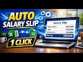 Generate Salary Slip Automatically in Google sheet  || Auto Salary Slip in one click