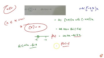 If  `f(x)=cos[x^2/2]x+sin[-x^2/2]x` where [.] denotes the greatest integer function, thenwhich