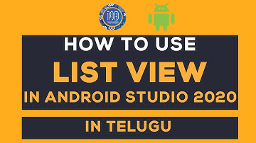 How To Use ListView in Android Studio In Telugu