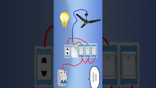 electric board wearing diagram switch socket fan dimmer bulb circuit breaker on off switch