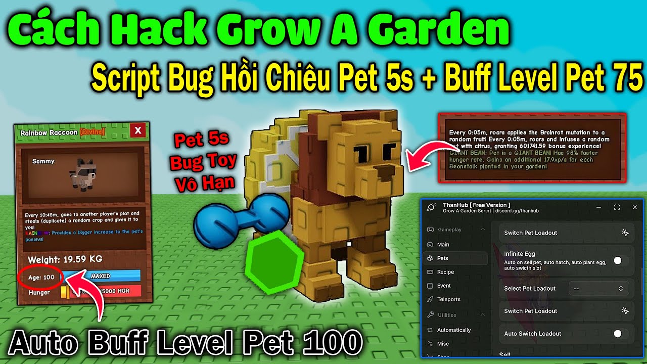 Как взломать скрипт «Вырасти сад». Время восстановления питомца-жука 5 сек. + бафф на автоматичес...