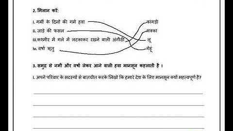 edmc class 4th sst worksheet week 17 Wednesday
