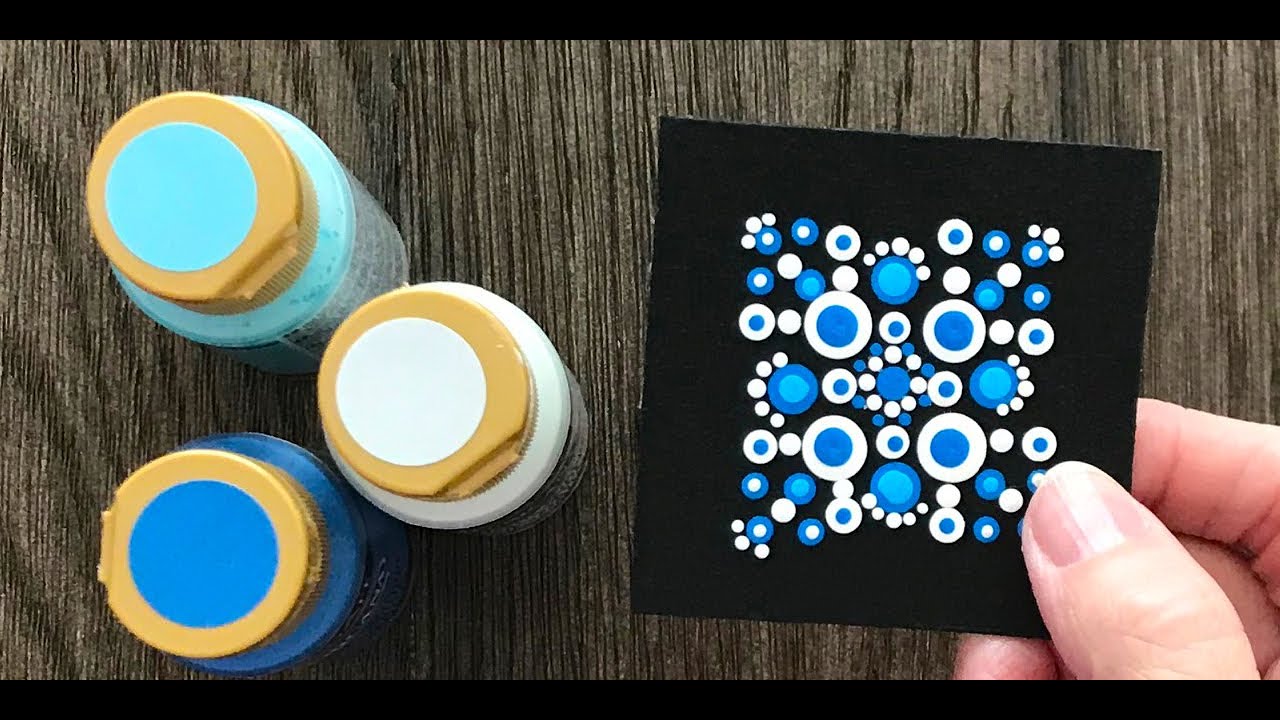 How To Paint Dot Mandalas step by step 58 YouTube