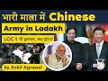 Chinese Army troops heavily deployed near Ladakh - Is India ready for a Two Front challenge?