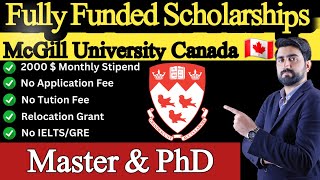 McGill Fully Funded Scholarships in Canada for International Students Without IELTS ||SRJAFRICA||