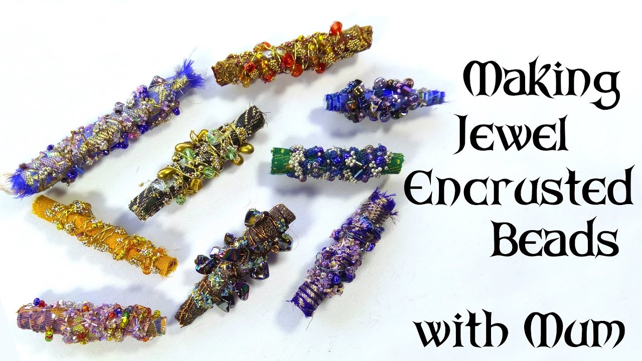 Making Jewel Encrusted Beads with Mum YouTube