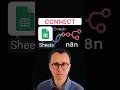How to connect Google Sheets to n8n