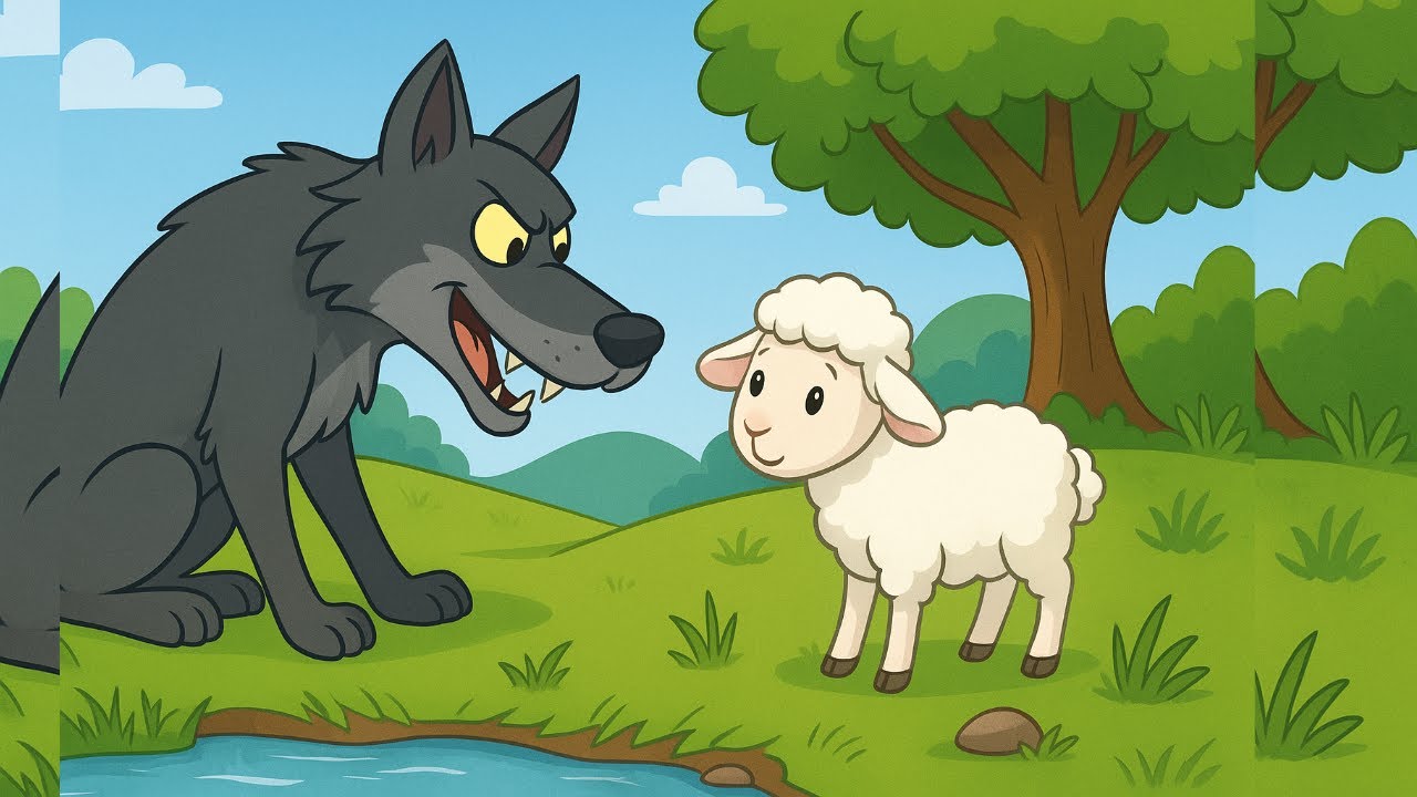 The Wolf and the Lamb 🐺🐑 | Classic Moral Story for Kids | Bedtime Fable with Life Lesson