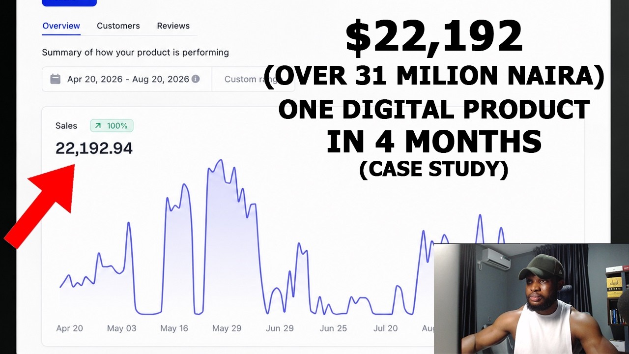 he made $22k (Over 31 million Naira) from one digital products in 4 months - FULL BREAKDOWN