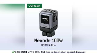 ?US Plug?UGREEN Uno 100W GaN Charger Robot Design QC4.0 3.0 PPS for iPhone 16 15 14 Pro Macbook Lapt