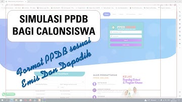 Bagaimana cara siswa mendaftar | pada aplikasi PPDB Online sesuai EMIS dna DAPODIK | Part-01