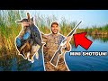 IMPOSSIBLE Duck Hunting CHALLENGE with the WORLD'S SMALLEST SHOTGUM (Limited Out!) CATCH CLEAN COOK