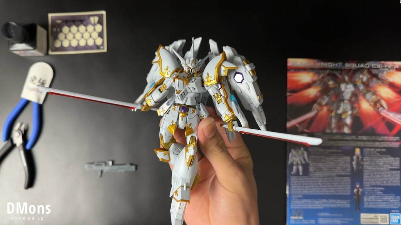 Black Knight Squad Cal-re.A HG 1/144 | ASMR BUILD | Bandai Model kit,