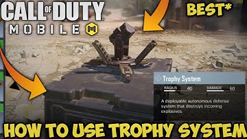 How To Use Trophy System In Call Of Duty Mobile || TROPHY SYSTEM USE IN CALL OF DUTY MOBILE