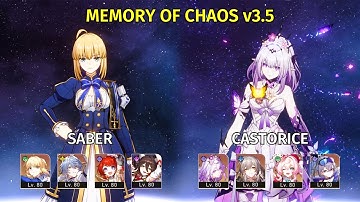 E2S1 Saber & E0S1 Castorice - Memory of Chaos Floor 12 - Honkai: Star Rail 3.5
