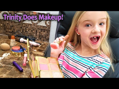 My Makeup Routine! Mom Let's Me Do Her Makeup!!!