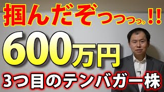 株価13倍！利益600万円 3つ目のテンバガー掴んだぞっっっっっ！